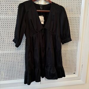 H&M Black Long Sleeve Dress